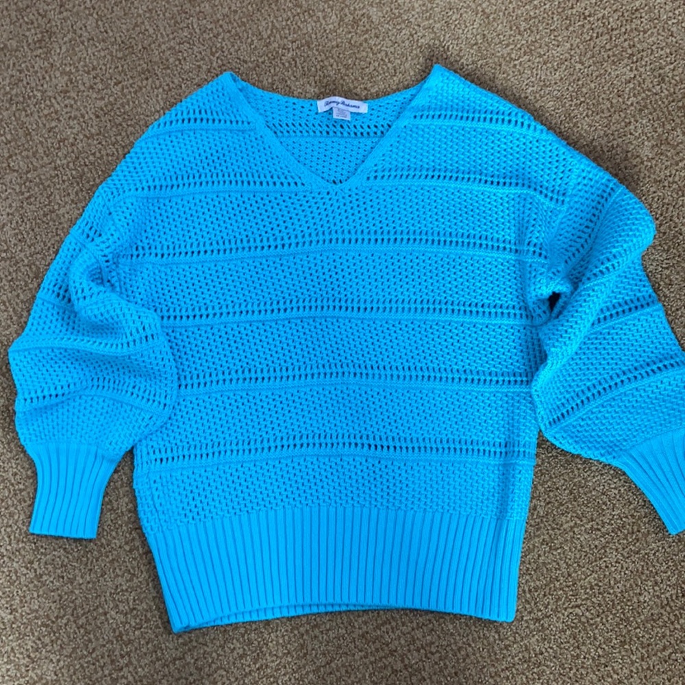 Tommy Bahama turquoise lightweight sweater